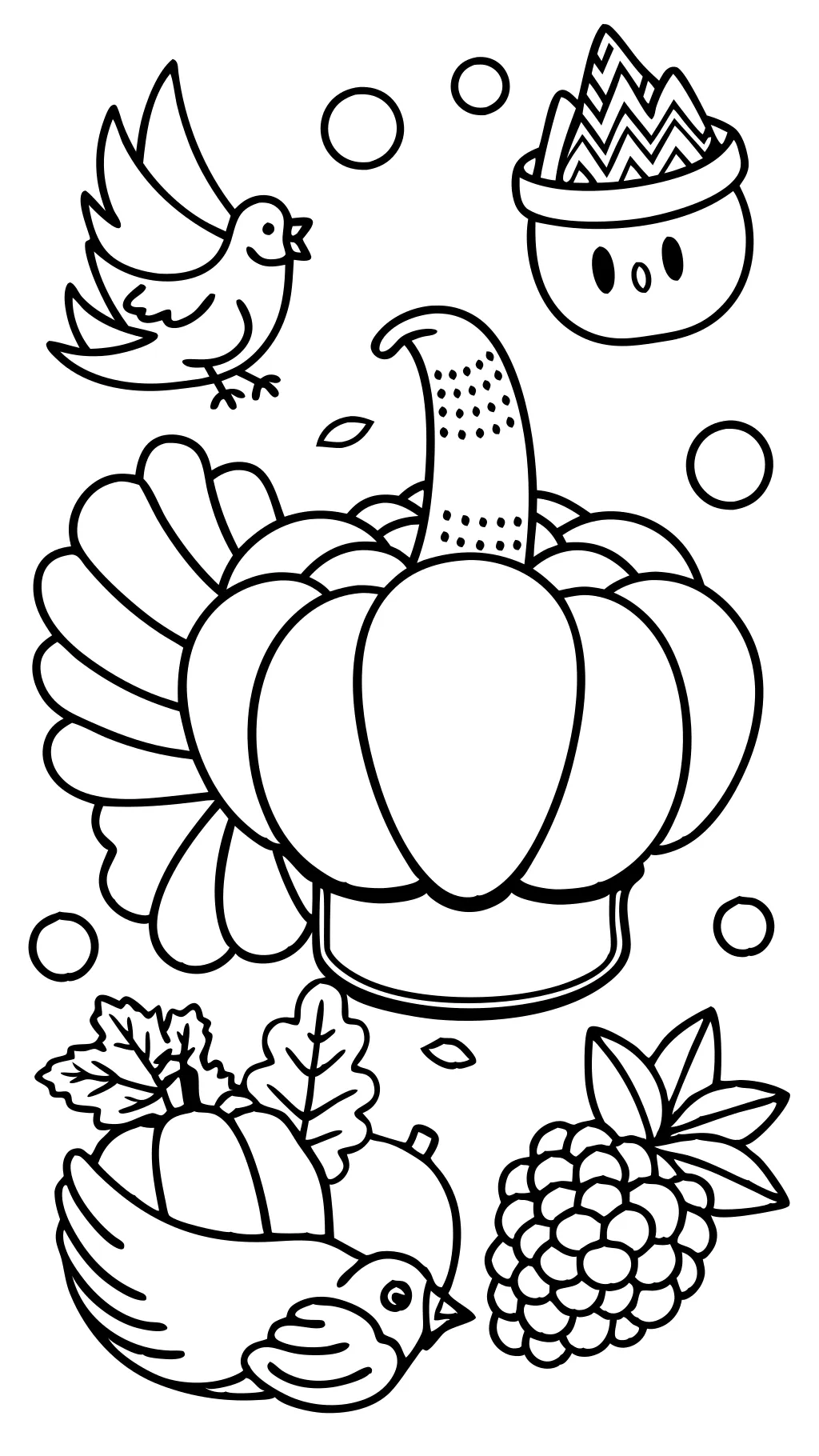 coloriages imprimables Thanksgiving